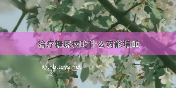 治疗糖尿病吃什么药能增重