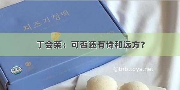 丁会荣：可否还有诗和远方？