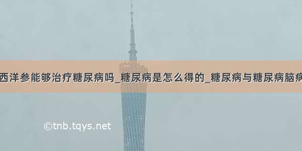 西洋参能够治疗糖尿病吗_糖尿病是怎么得的_糖尿病与糖尿病脑病