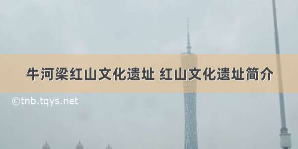 牛河梁红山文化遗址 红山文化遗址简介