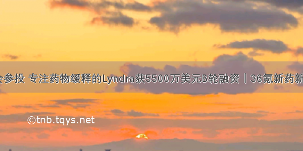 盖茨基金会参投 专注药物缓释的Lyndra获5500万美元B轮融资｜36氪新药新疗法系列...