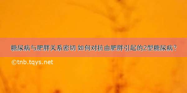 糖尿病与肥胖关系密切 如何对抗由肥胖引起的2型糖尿病？