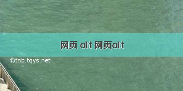 网页 alt 网页alt