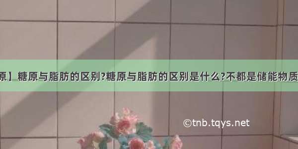 【糖原】糖原与脂肪的区别?糖原与脂肪的区别是什么?不都是储能物质吗?_...