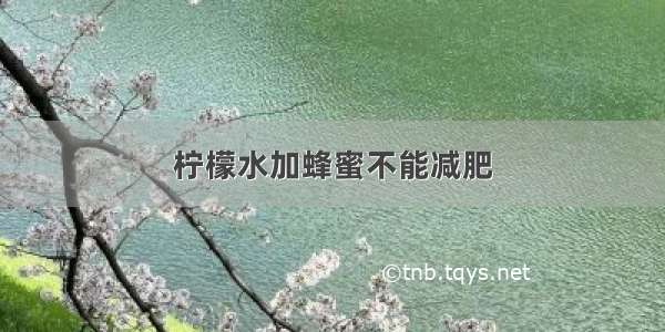 柠檬水加蜂蜜不能减肥