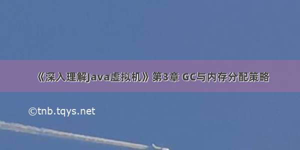 《深入理解Java虚拟机》第3章 GC与内存分配策略