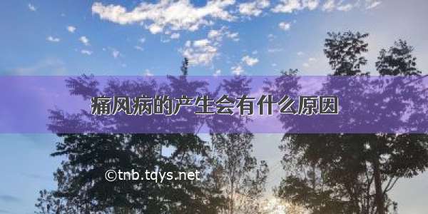 痛风病的产生会有什么原因