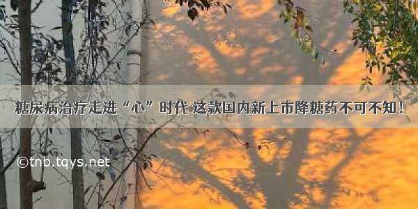 糖尿病治疗走进“心”时代 这款国内新上市降糖药不可不知！