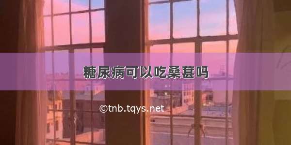 糖尿病可以吃桑葚吗