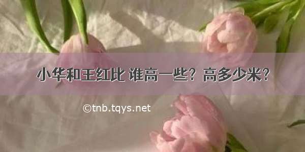 小华和王红比 谁高一些？高多少米？