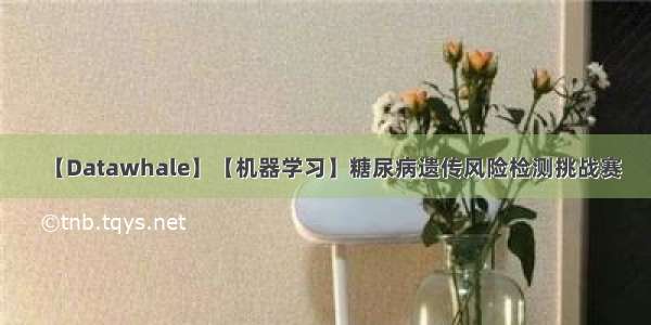 【Datawhale】【机器学习】糖尿病遗传风险检测挑战赛