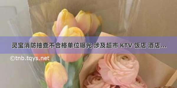 灵宝消防抽查不合格单位曝光 涉及超市 KTV 饭店 酒店...