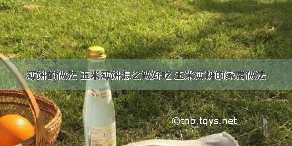 薄饼的做法 玉米薄饼怎么做好吃 玉米薄饼的家常做法