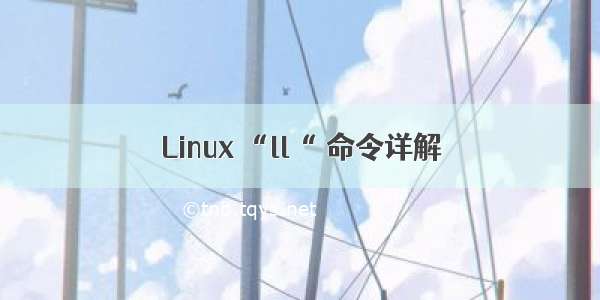 Linux “ll“ 命令详解