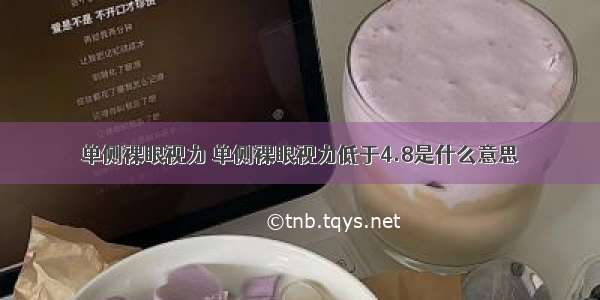 单侧裸眼视力 单侧裸眼视力低于4.8是什么意思