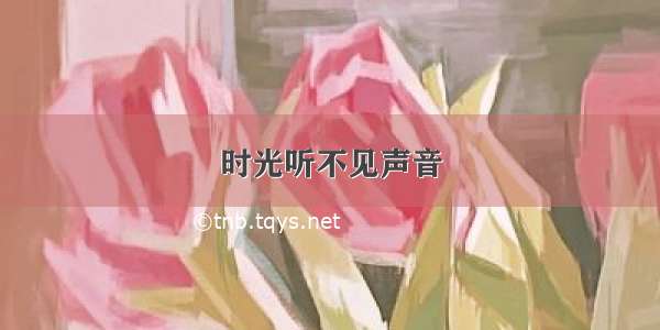 时光听不见声音