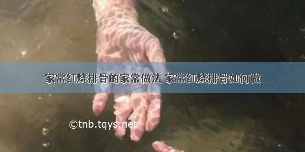 家常红烧排骨的家常做法 家常红烧排骨如何做