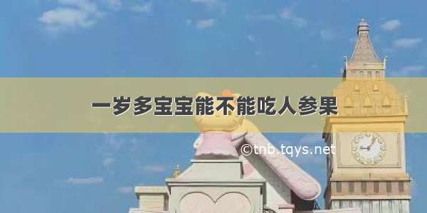 一岁多宝宝能不能吃人参果