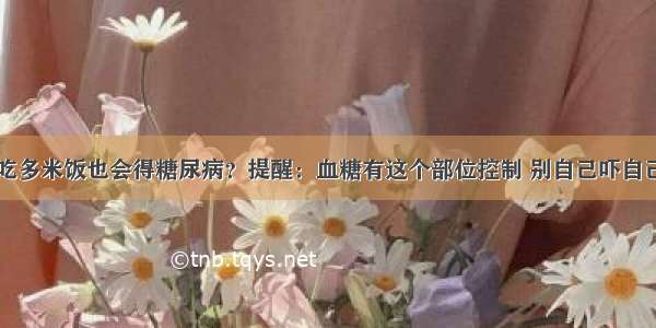 吃多米饭也会得糖尿病？提醒：血糖有这个部位控制 别自己吓自己