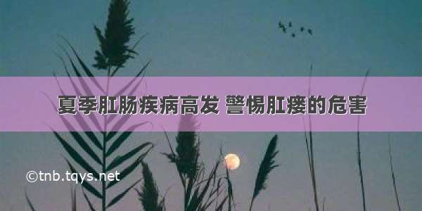 夏季肛肠疾病高发 警惕肛瘘的危害