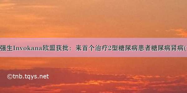 糖尿病重磅！强生Invokana欧盟获批：来首个治疗2型糖尿病患者糖尿病肾病(DKD)的新药！