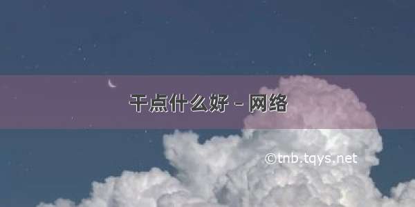 干点什么好 – 网络