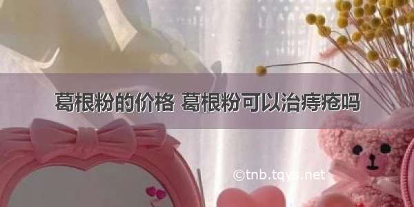 葛根粉的价格 葛根粉可以治痔疮吗