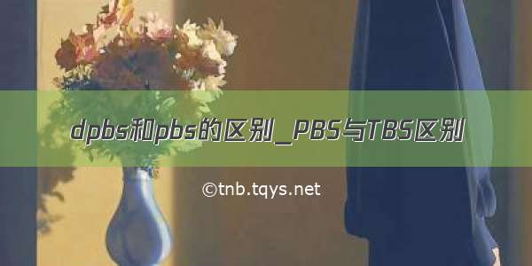 dpbs和pbs的区别_PBS与TBS区别