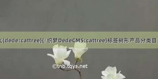 自定义{dede:cattree}{/织梦DedeCMS:cattree}标签树形产品分类目录样式