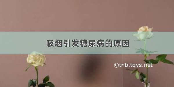 吸烟引发糖尿病的原因