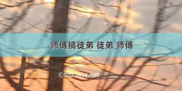 师傅搞徒弟 徒弟 师傅