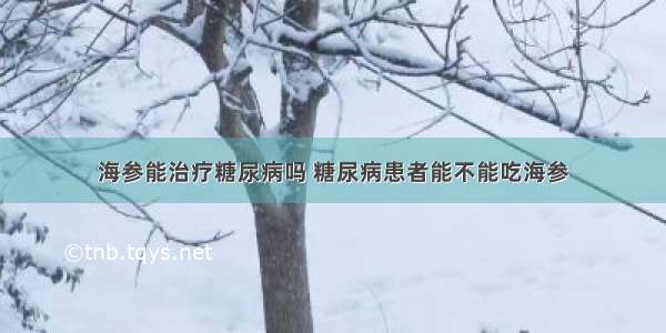 海参能治疗糖尿病吗 糖尿病患者能不能吃海参