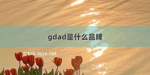 gdad是什么品牌