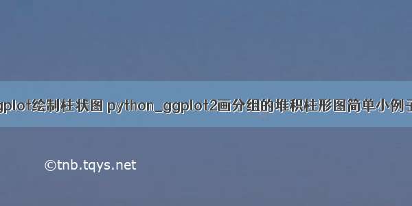 ggplot绘制柱状图 python_ggplot2画分组的堆积柱形图简单小例子