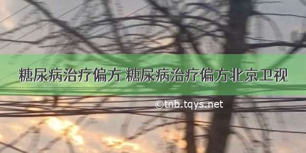 糖尿病治疗偏方 糖尿病治疗偏方北京卫视