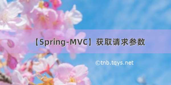 【Spring-MVC】获取请求参数