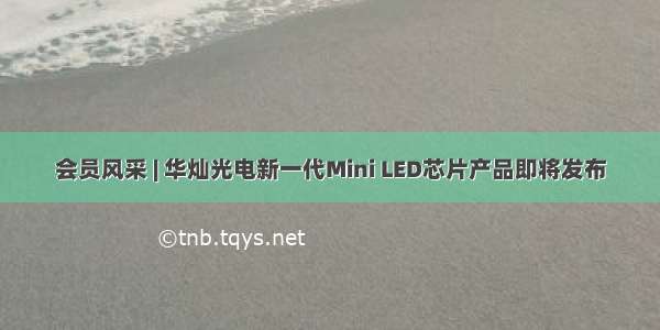 会员风采 | 华灿光电新一代Mini LED芯片产品即将发布