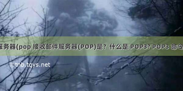 代收邮件服务器(pop 接收邮件服务器(POP)是？什么是 POP3? POP3 命令包括什么？