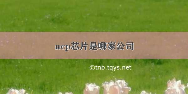 ncp芯片是哪家公司