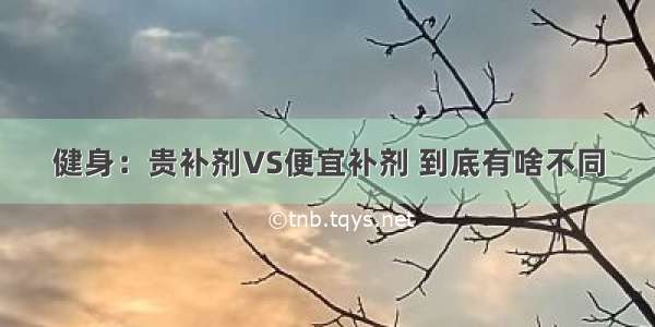 健身：贵补剂VS便宜补剂 到底有啥不同