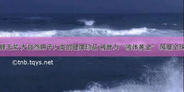 蜂王浆 大自然赐予人类的健康珍品 被誉为“液体黄金” 风靡全球