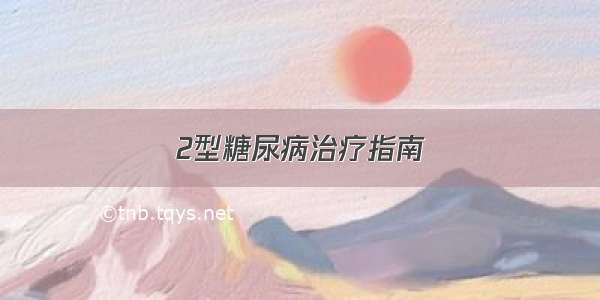 2型糖尿病治疗指南