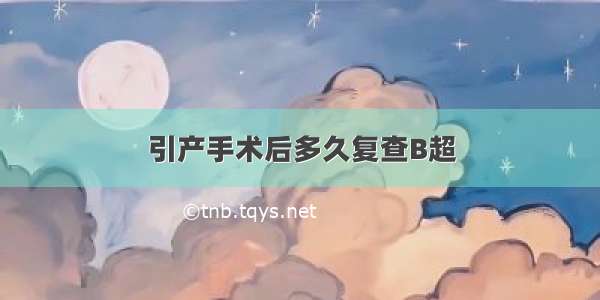 引产手术后多久复查B超