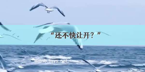 “还不快让开？”