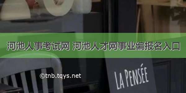 河池人事考试网 河池人才网事业编报名入口