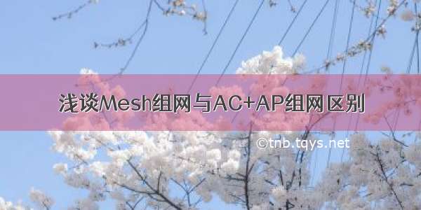 浅谈Mesh组网与AC+AP组网区别