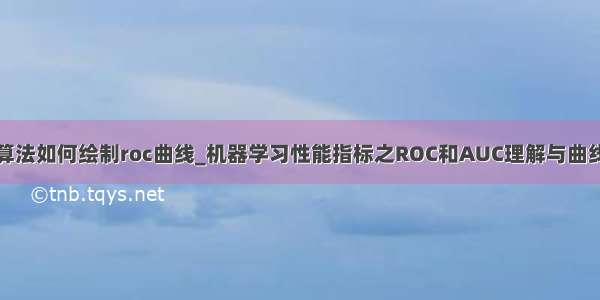 分类算法如何绘制roc曲线_机器学习性能指标之ROC和AUC理解与曲线绘制