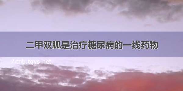 二甲双胍是治疗糖尿病的一线药物