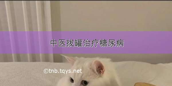 中医拔罐治疗糖尿病