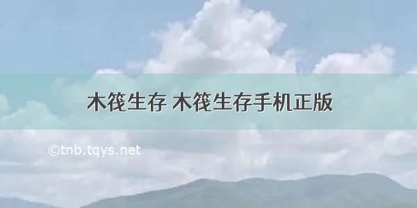 木筏生存 木筏生存手机正版